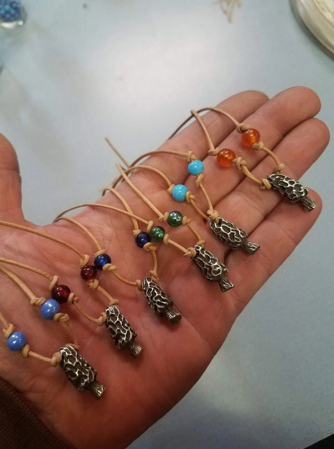 Solid Silver Morel Mushroom Necklace, Heavy Sterling Silver Fungi Jewelry, Edible Morel Design, Unique Artisan Craft