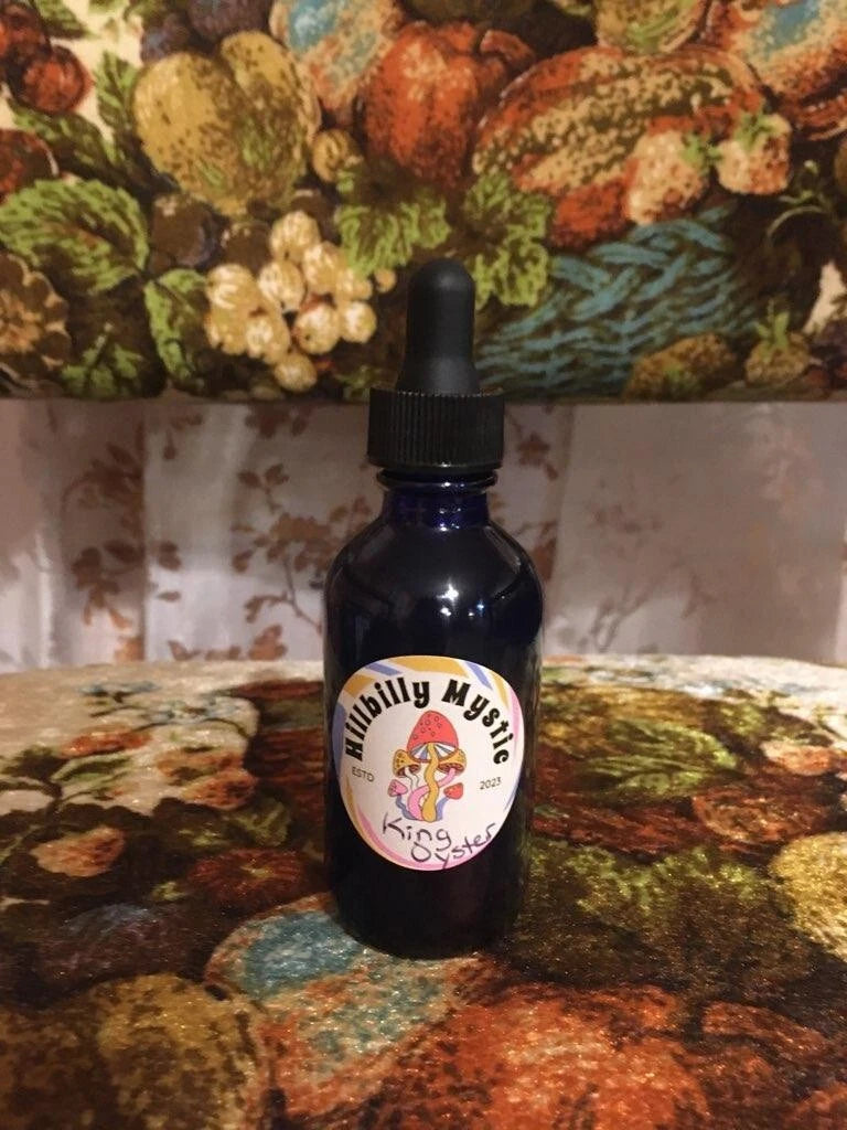 King Oyster Mushroom Tincture 2oz Dual Extract Pleurotus eryngii Antioxidant Immunity Support Herbal Supplement