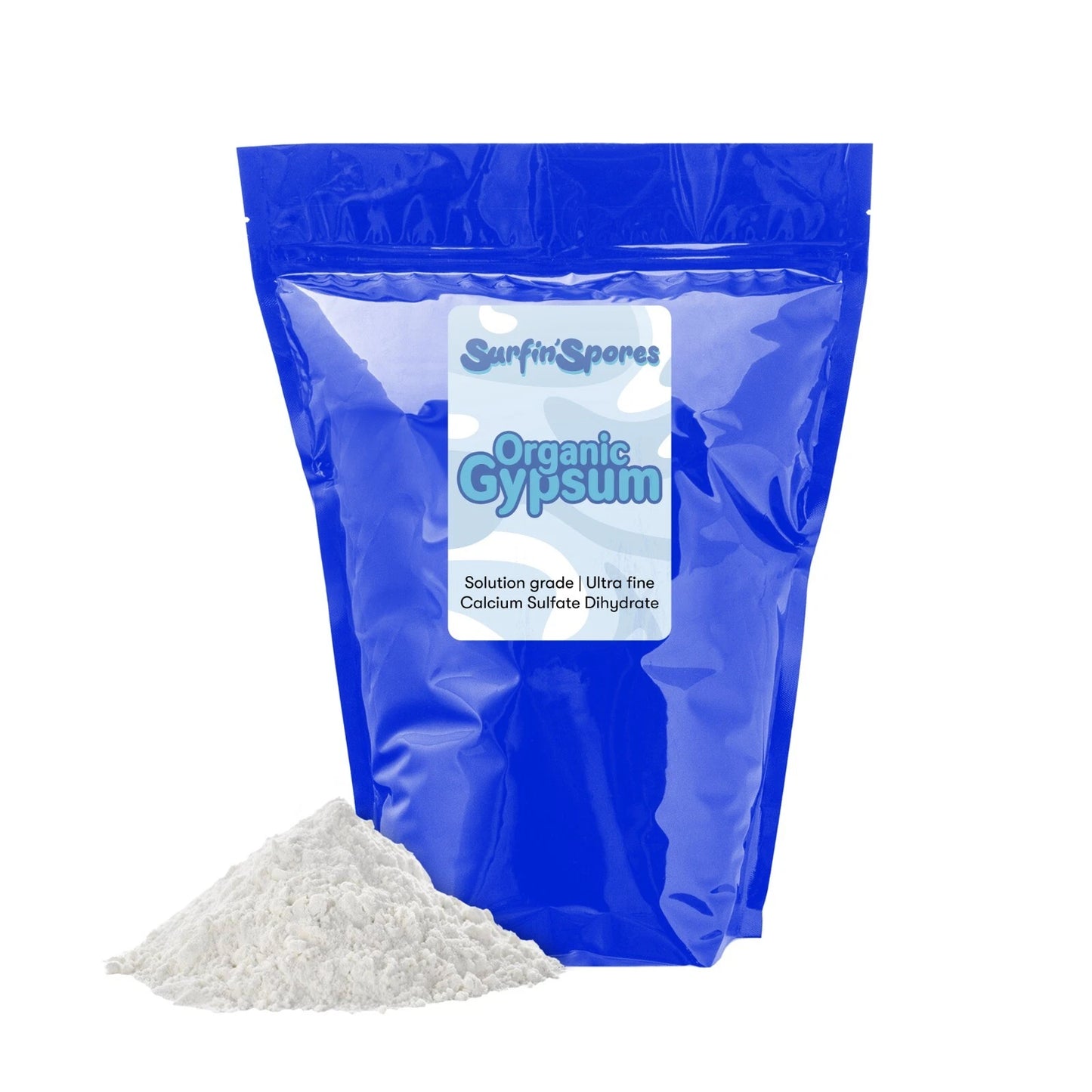 Gypsum Powder 10 Lbs - Lab Grade Calcium Sulfate for Mushroom Substrate & Soil Amendment - Ideal for Mycelium Growth