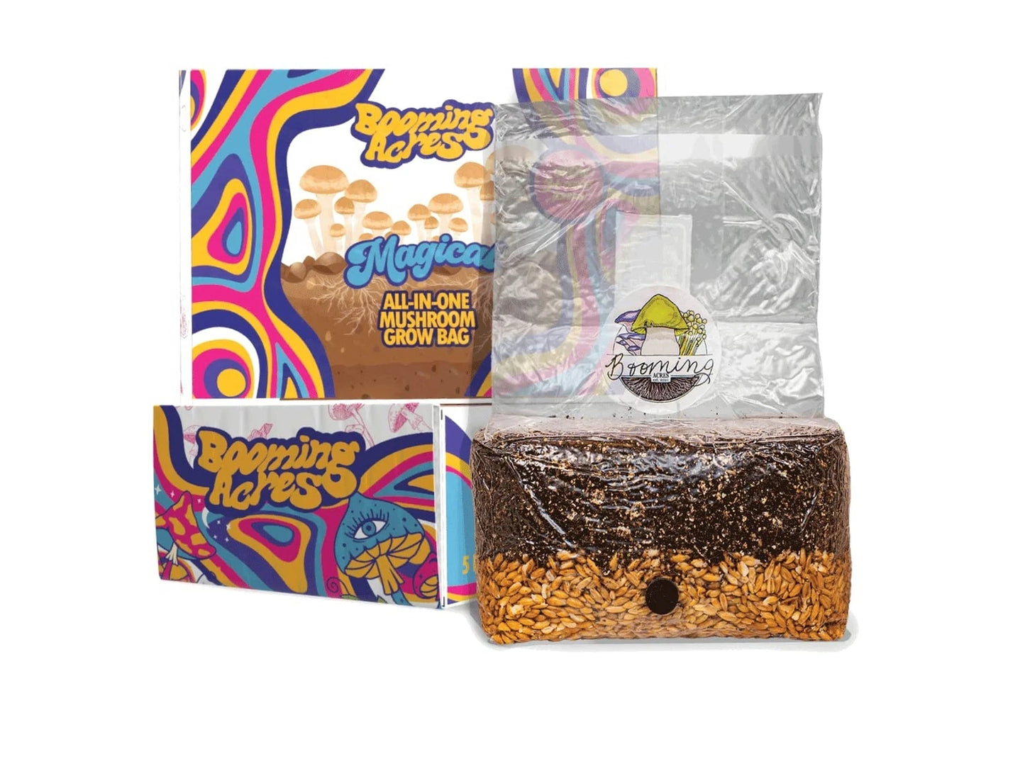 Mushroom Grow Kit 5lb All-in-One Bag for Gourmet & Medicinal Varieties | Pre-Sterilized with Injection Port & Filter