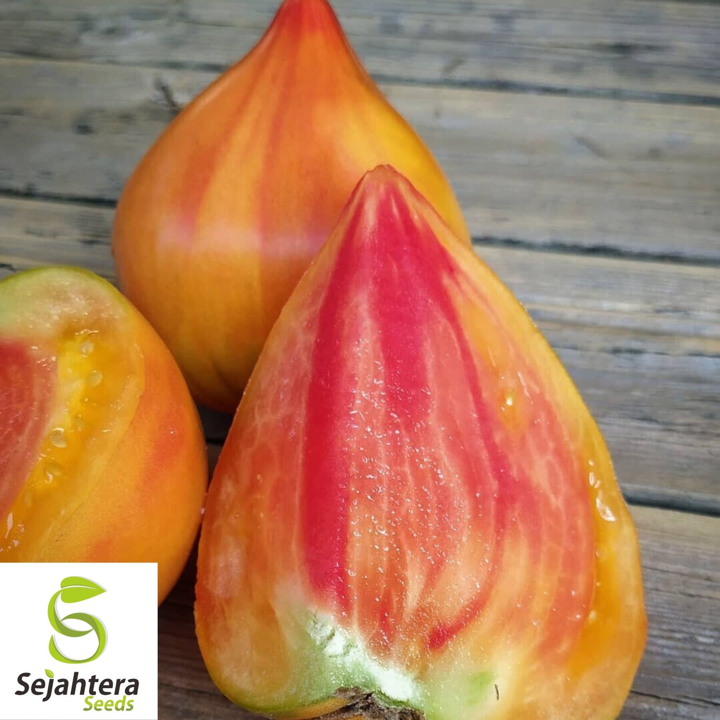 Orange Oxheart Tomato Seeds - 120+ Heirloom, Organic, Non-GMO & Rare