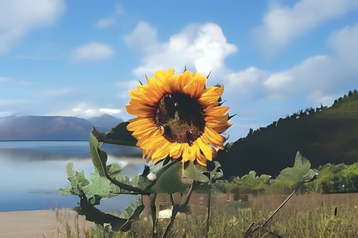 Mammoth Sunflower Seeds - 10 Organic Hand-Collected Seeds - Helianthus giganteus - Giant Yellow Flowers