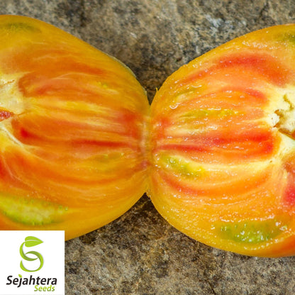 Orange Oxheart Tomato Seeds - 120+ Heirloom, Organic, Non-GMO & Rare