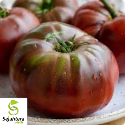 Chocolate Stripe Tomato Seeds - 30+ Heirloom, Organic, Non-GMO & Rare