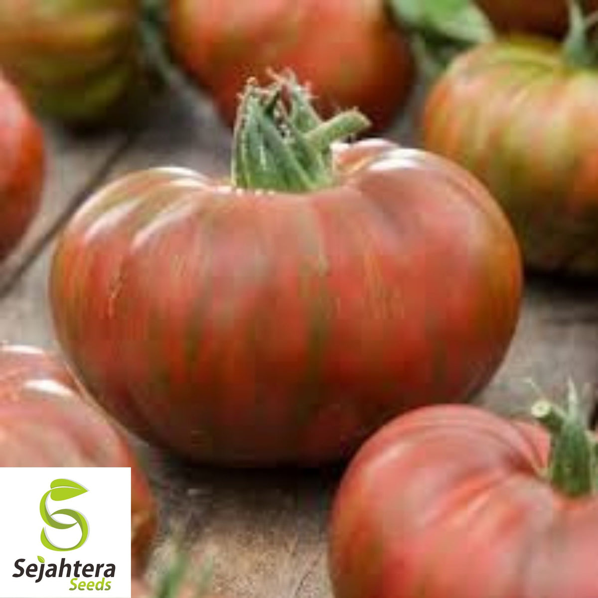 Chocolate Stripe Tomato Seeds - 30+ Heirloom, Organic, Non-GMO & Rare