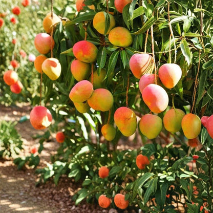 Glenn Mango Tree – Mangifera indica Live Starter Plant | 8–12 Inches Tall | Tropical Fruit Tree  Sweet & Fiberless | Florida Favorite | Easy to Grow
