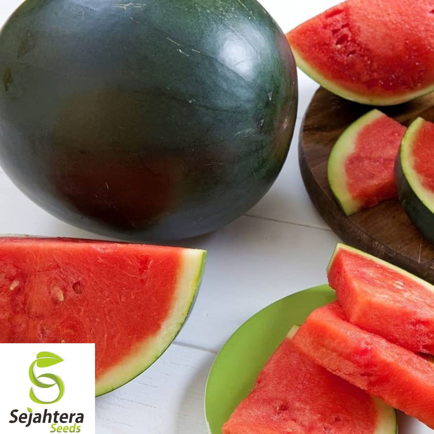 15+ Giant Black Diamond Watermelon Seeds - Heirloom, Organic, 30-50lbs Sweet Melons