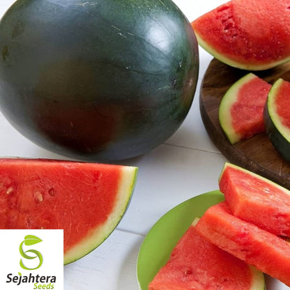15+ Giant Black Diamond Watermelon Seeds - Heirloom, Organic, 30-50lbs Sweet Melons