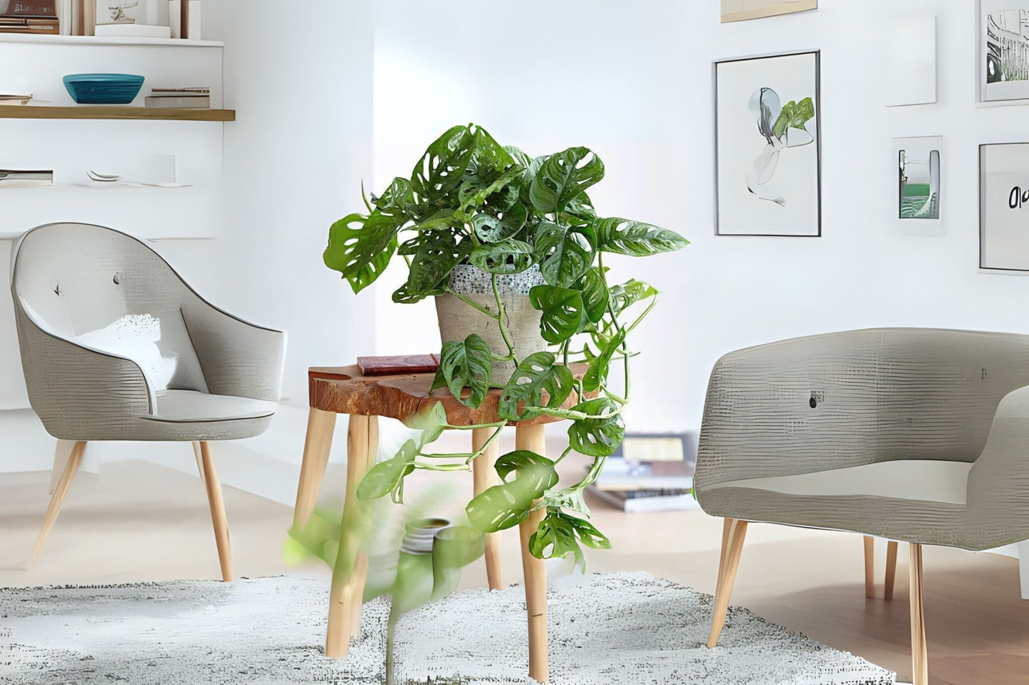 Monstera Adansonii Cuttings - Swiss Cheese Plant - Narrow Leaf Houseplant - Live Cuttings for Easy Care - Fast Shipping