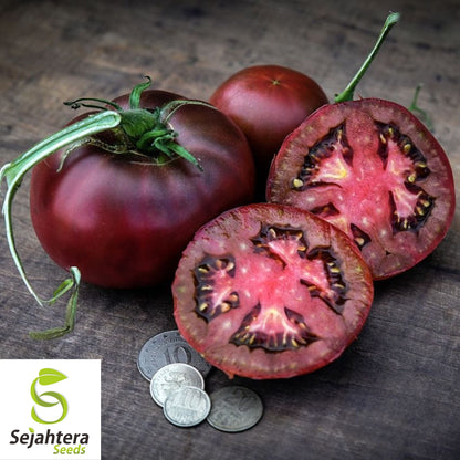 Black From Tula Tomato Seeds - 120+ Heirloom, Organic, Non-GMO & Rare