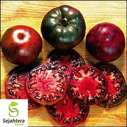 Black From Tula Tomato Seeds - 120+ Heirloom, Organic, Non-GMO & Rare