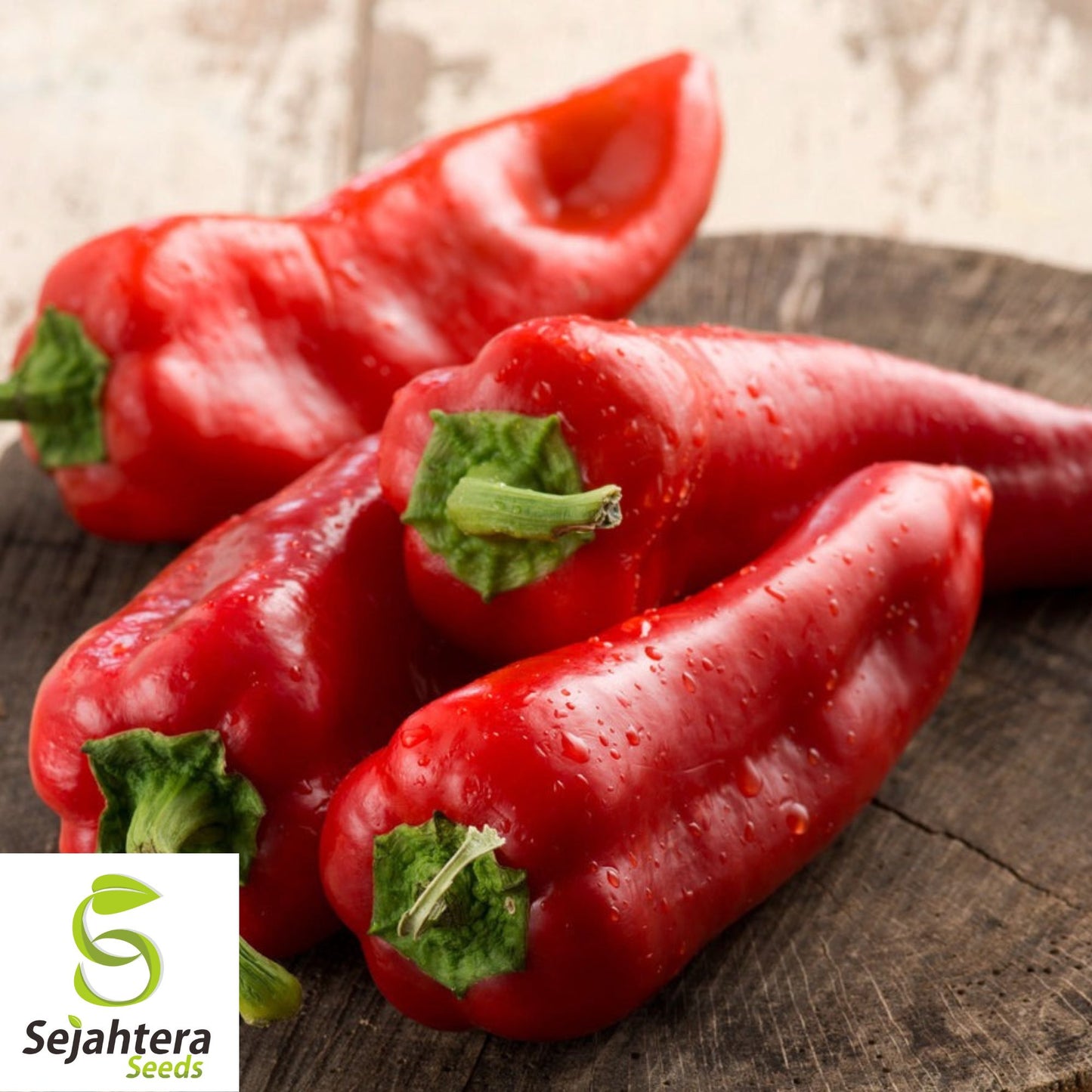 50+ Red Marconi Sweet Pepper Seeds - Non-GMO, Heirloom, Crisp & Mild