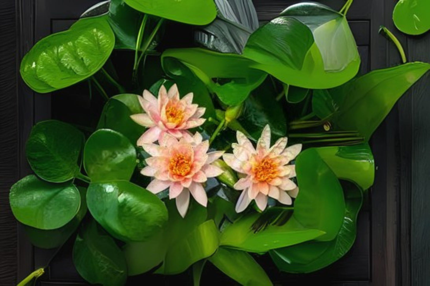Winter Hardy Lily 3 Pack - Nymphaea 'Patio Joe' - Salmon Pink Flowers - Aquatic Plant for Ponds and Water Gardens
