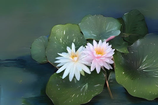 Nymphaea Painted Lady Winter Hardy Lily 3 Pack - Pink & White Flowers, Aquatic Plant, Water Garden, Nymphaea 'Painted Lady'