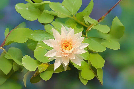Nymphaea 'Peach Glow' Winter Hardy Lily 3 Pack - Aquatic Pond Plant for Water Gardens, Peach Flowers, Hardy Water Lily
