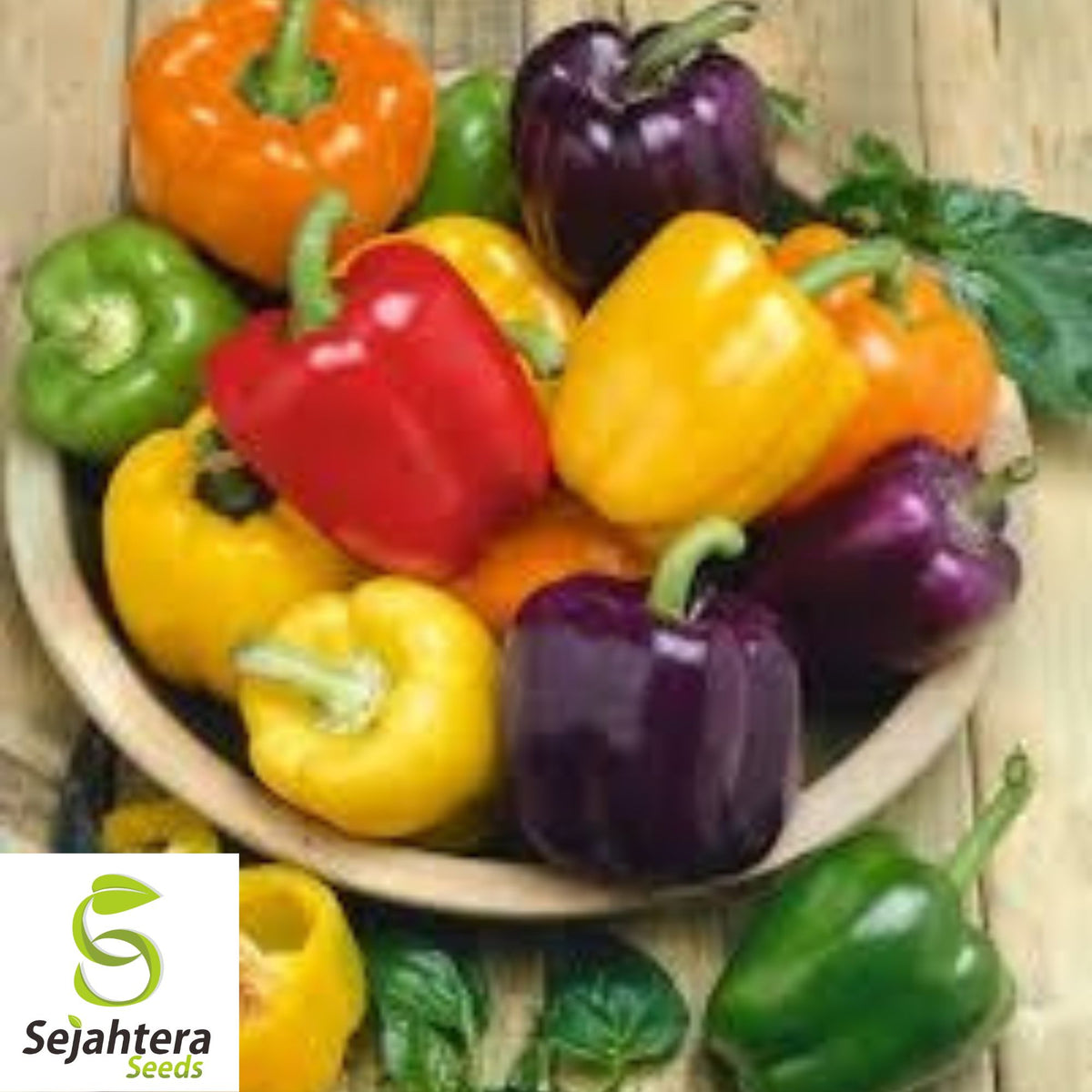 Rainbow Bell Pepper Seeds - 10+ Heirloom, Colorful Mix, Non-GMO & Fresh