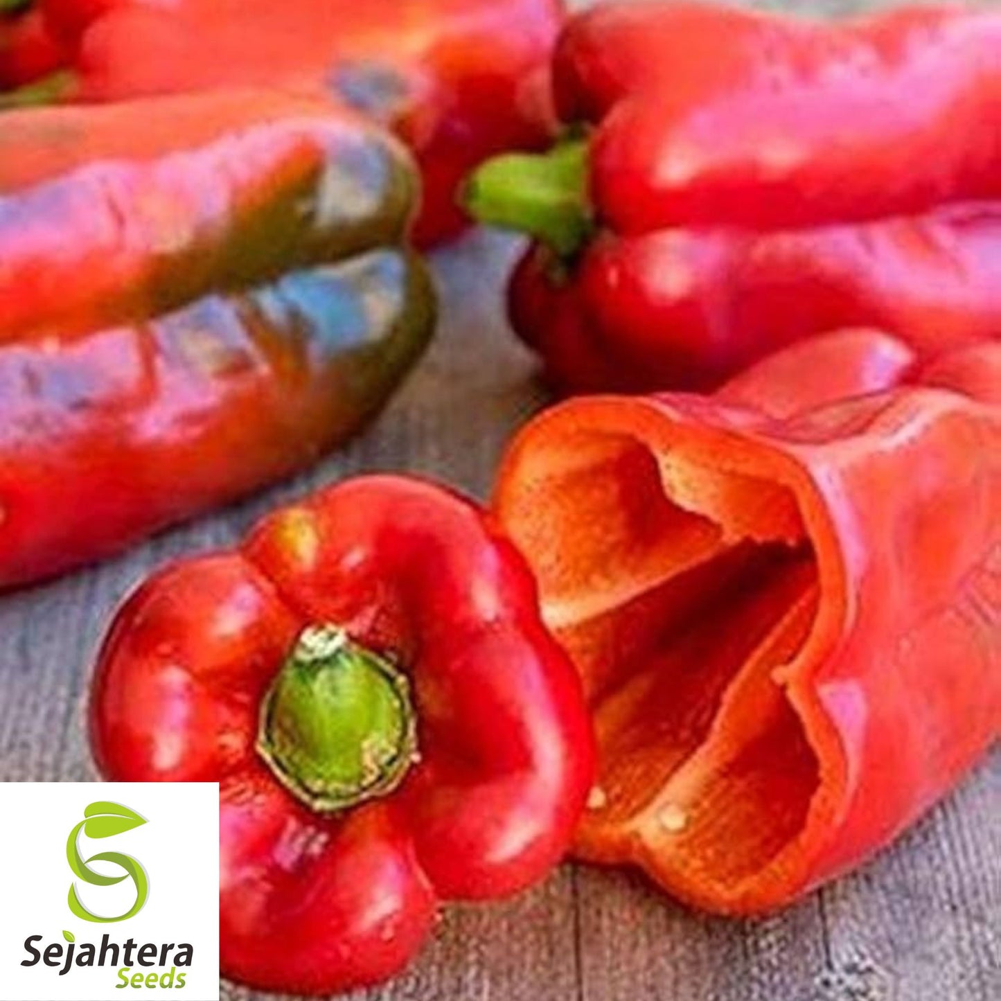 25 Big Red Pepper Seeds - Non-GMO, Sweet & High-Yield Bell Variety