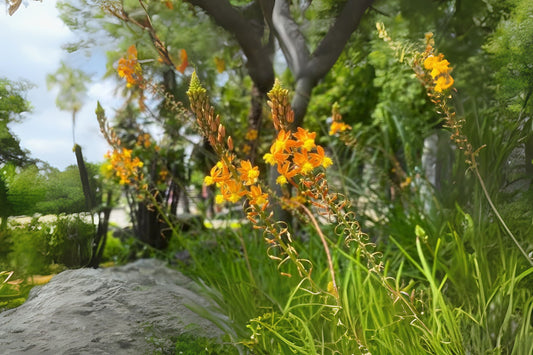 Vibrant Bulbine frutescens Plant - Yellow Snake Flower - Healing Properties - Drought-Tolerant Perennial Ground Cover