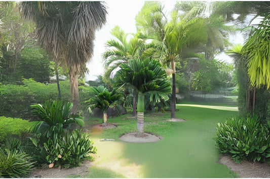 Dwarf Betel Nut Palm Plant 12" Pot - Areca catechu 'Dwarf' - Compact Tropical Indoor/Outdoor Decor