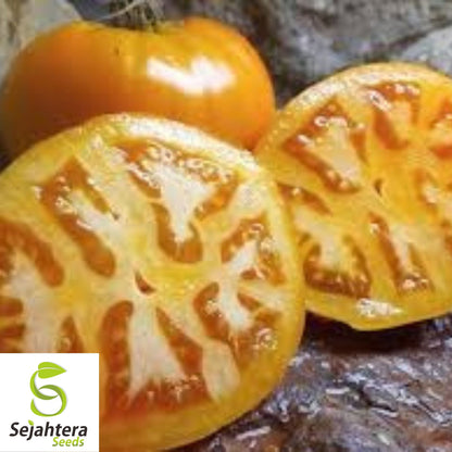 Golden Jubilee Tomato Seeds - 120+ Heirloom, Organic, Non-GMO & Sweet