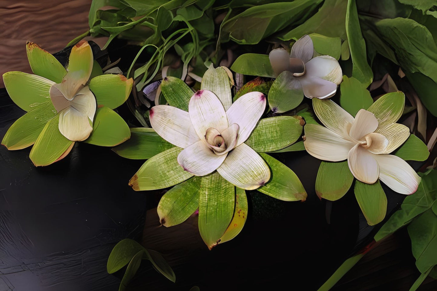 Bromeliad Plant Vriesea Milky Way 6" Pot - Rare Tropical Houseplant for Indoor Decor - Ideal for Plant Lovers and Collectors