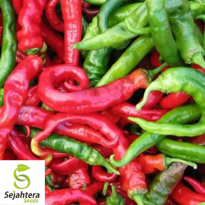 25 Cowhorn Pepper Seeds - Non-GMO, Mild & Flavorful Variety