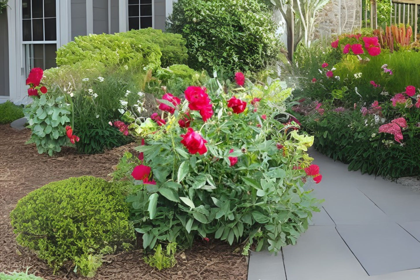 Louis Philippe Rose Bush Plant - Starter Size, Antique Heirloom, Deep Rose Red, Rosa chinensis - Well-Rooted, 4" Root Zone