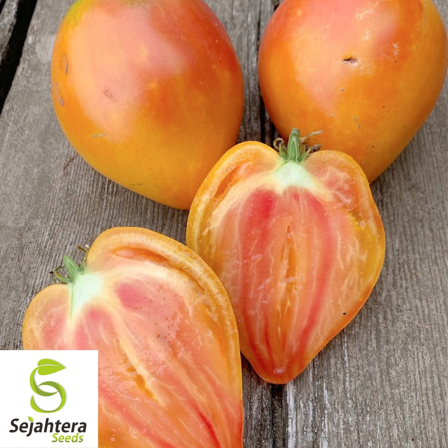 Orange Oxheart Tomato Seeds - 120+ Heirloom, Organic, Non-GMO & Rare