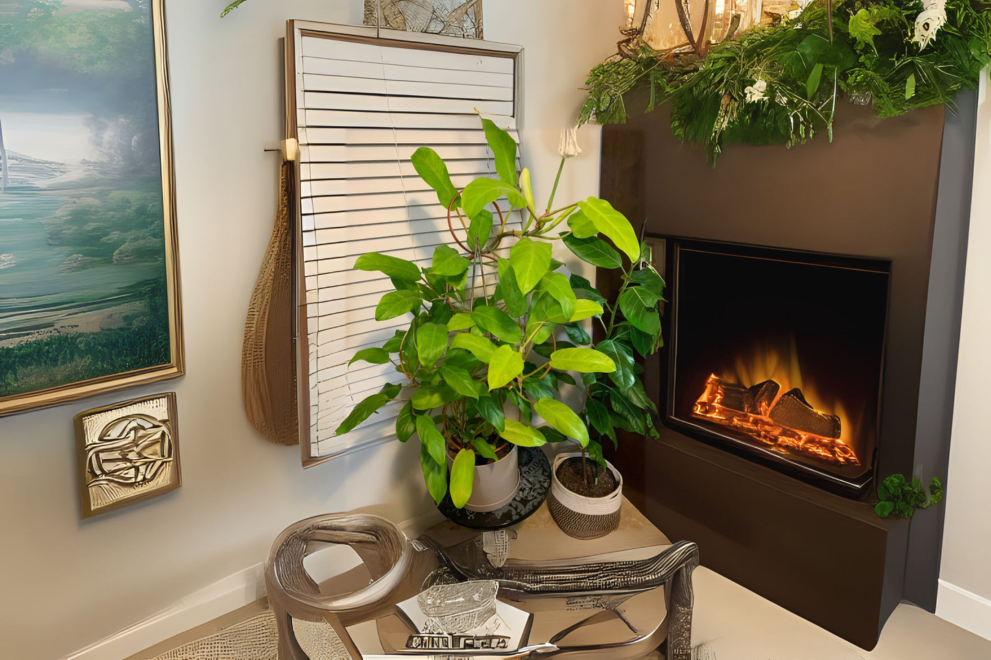 Philodendron Golden Goddess Plant 6" Pot - Tropical Indoor Houseplant, Philodendron 'Malay Gold', Vibrant Lime-Green Foliage