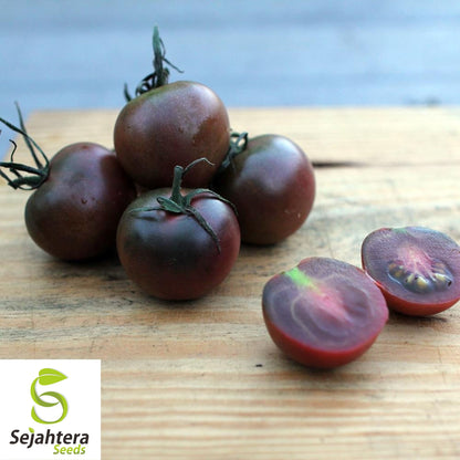 European Black Cherry Tomato Seeds - 100+ Organic Heirloom - Sweet & Rare