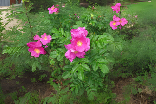 Beach Tomato Hedgehog Rugosa Saltspray Sand Sea Wrinkled Rose (Rosa rugosa)