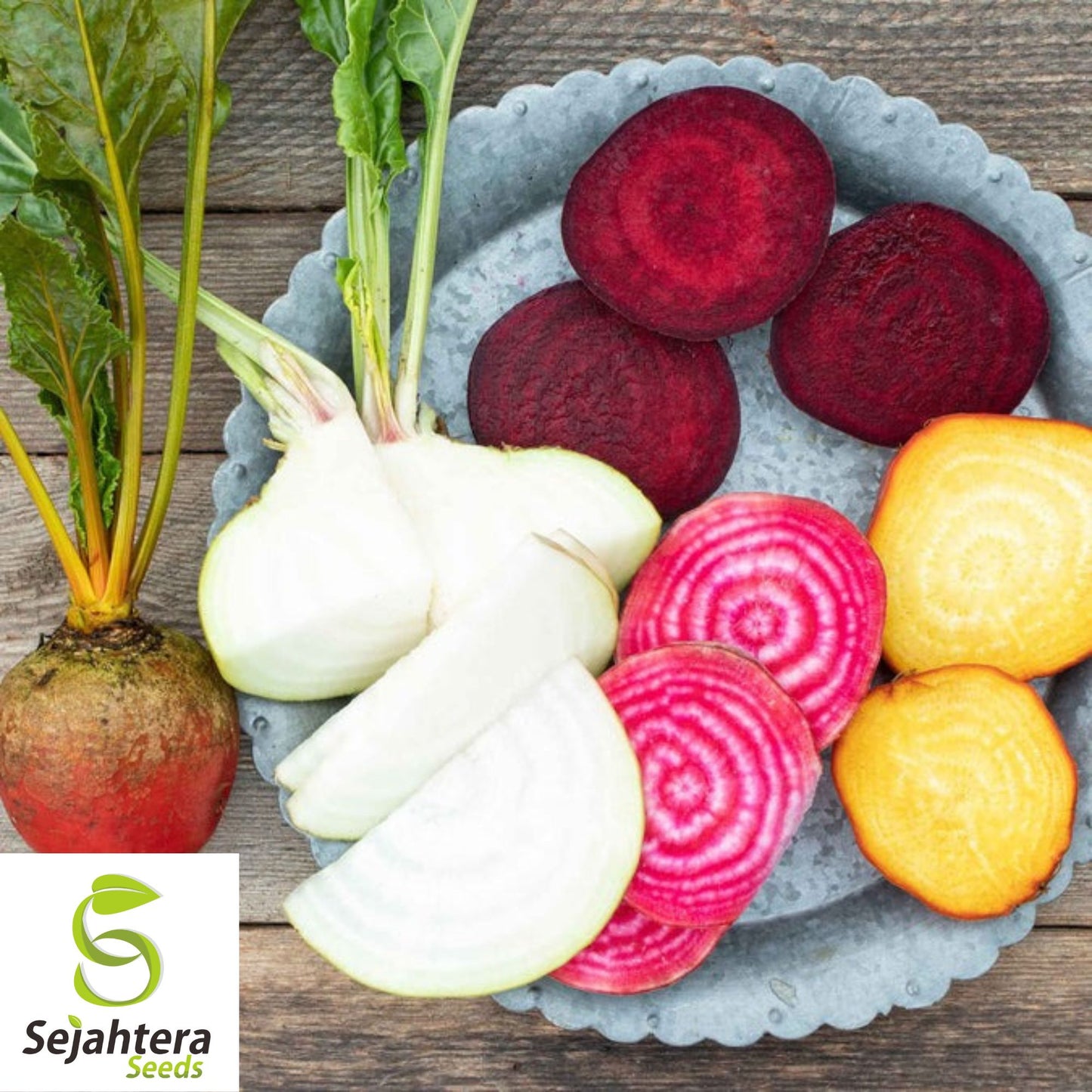 50 Rainbow Blend Beet Mix Seeds - Heirloom, Non-GMO, Multiple Colors
