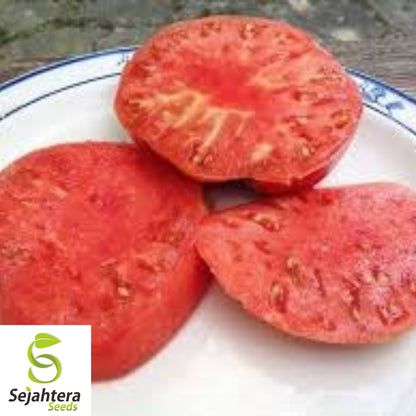 German Johnson Tomato Seeds - 120+ Heirloom, Organic, Non-GMO & Large