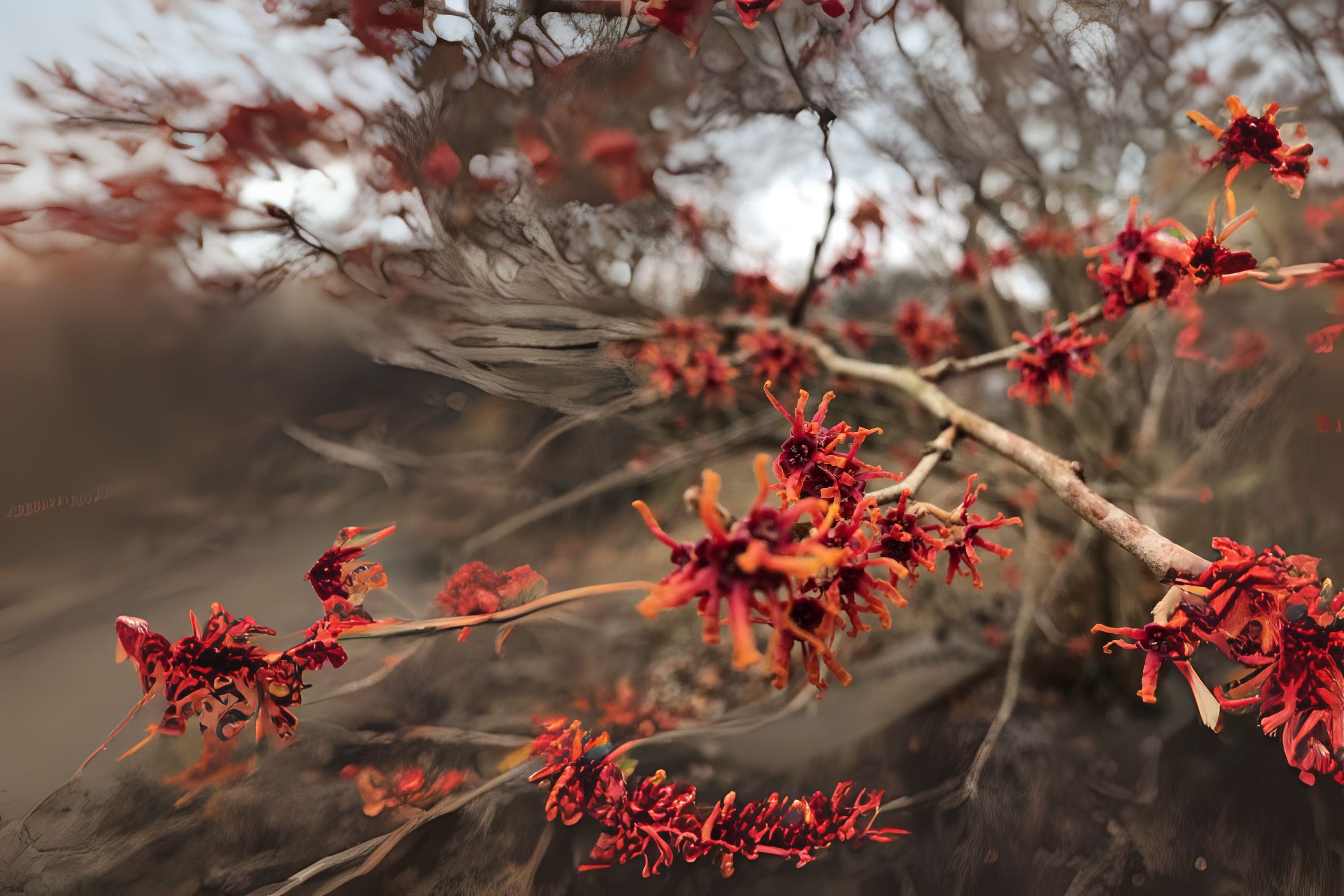 Spring Hazel Ozark Witchhazel Spring-blooming Hazel Vernal Hazel (Hamamelis vernali ...