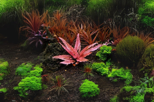 Cryptocoryne Flamingo Portion Cup 3.5 oz - Live Aquarium Plant - Aquatic Flora for Freshwater Tanks