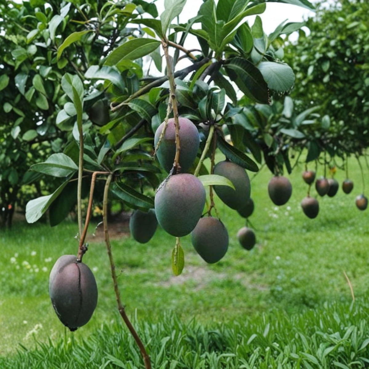 Kent Mango Tree, Grafted Live Mango Plant, Tropical Fruit Tree, 2–3 Ft Tall, Good Root System