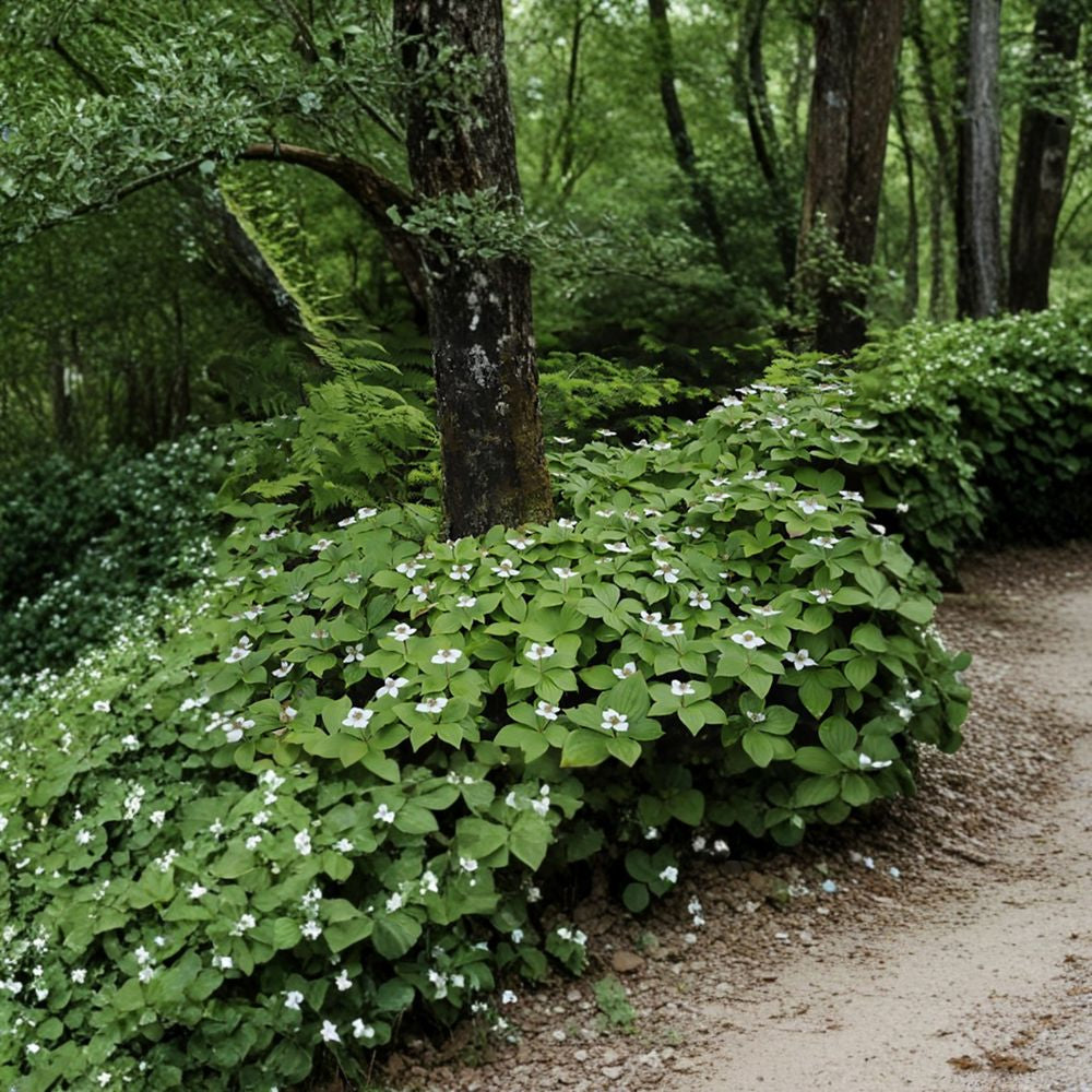 Creeping Dogwood (Bunchberry) – Cornus canadensis Seeds | 60 Seeds | Hardy Native Shade Ground Cover | Woodland Plant