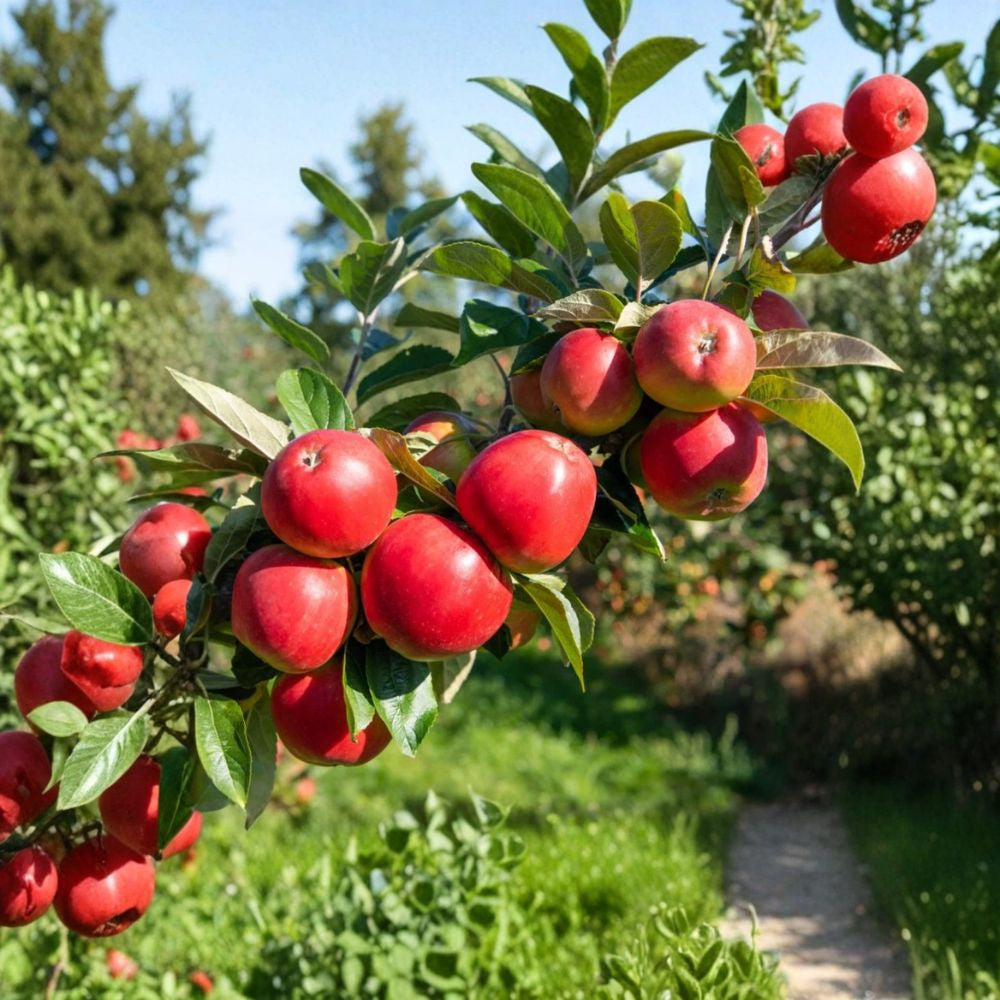 Apple Tree – Live Fruit Tree 5–6 Ft Tall | Established Orchard Plant | Garden & Backyard Friendly | Easy to Grow