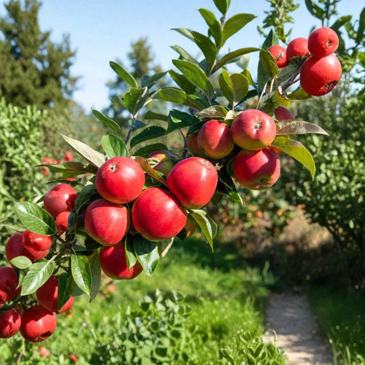 Apple Tree – Live Fruit Tree 5–6 Ft Tall | Established Orchard Plant | Garden & Backyard Friendly | Easy to Grow