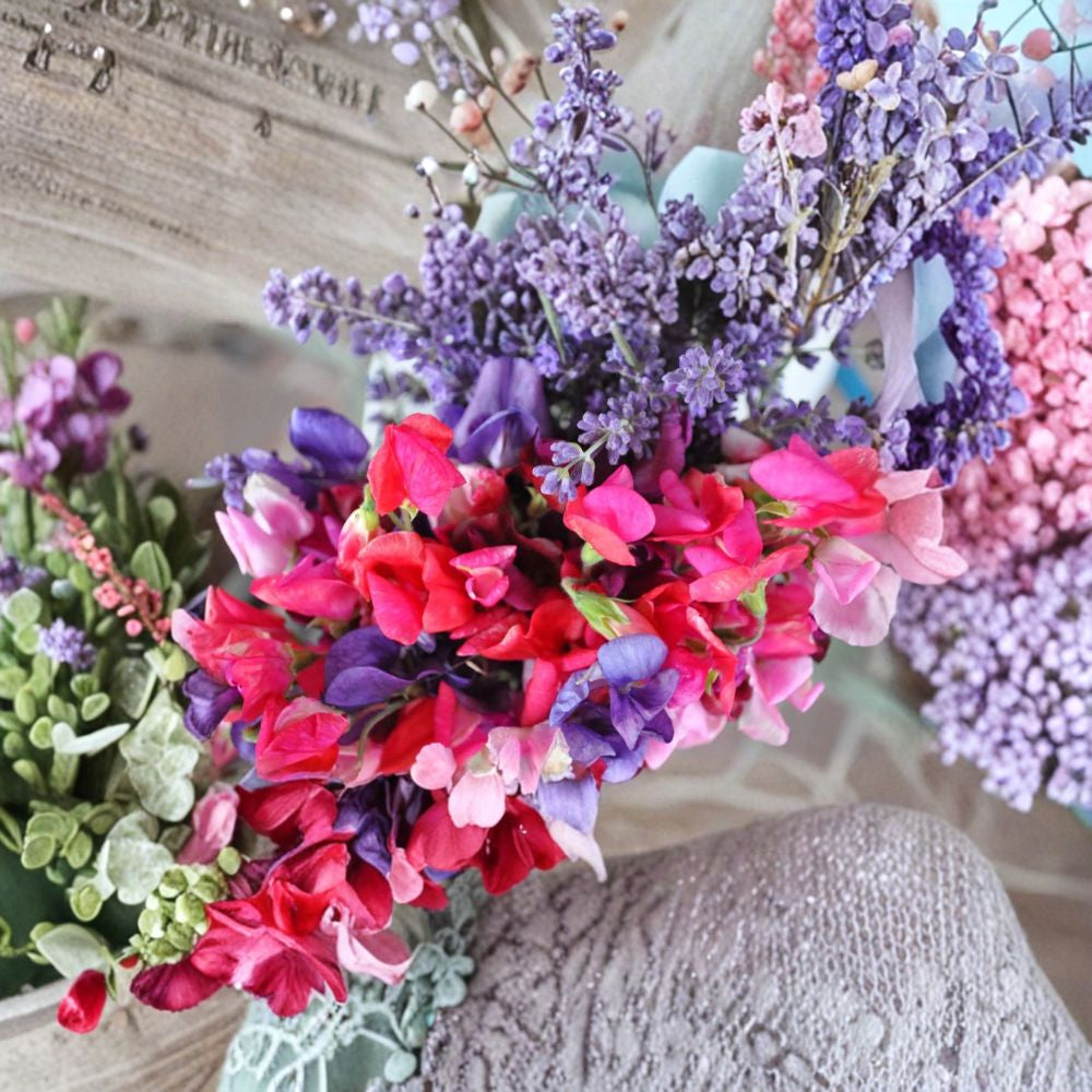 Fragrant Sweet Pea Royal Family Mix – Lathyrus odoratus Seeds | 30 Seeds | Colorful Climbing Annual Vine | Highly Fragrant Garden Flower | Attracts Butterflies & Hummingbirds