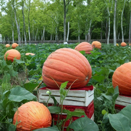 Big Max Pumpkin – Cucurbita pepo “Big Max” Seeds | 120 Seeds | Giant Pumpkin Up to 100 lbs | Open Pollinated Non-GMO | Perfect for Carving & Baking