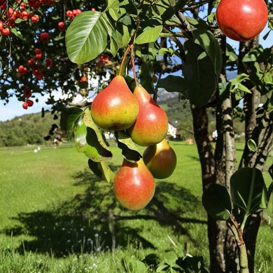Moonglow Pear Tree – Pyrus communis ‘Moonglow’ Live Tree | 2–3 Ft Tall | Bare Root  Fire Blight Resistant | Mid-Season Harvest | European Pear Variety