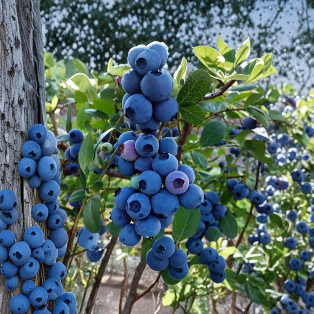 Rebel Blueberry Starter Plants – Vaccinium corymbosum | Set of 10 Bare Root Plugs | 3–6 Inches Tall | Southern Highbush Early Berry Plants