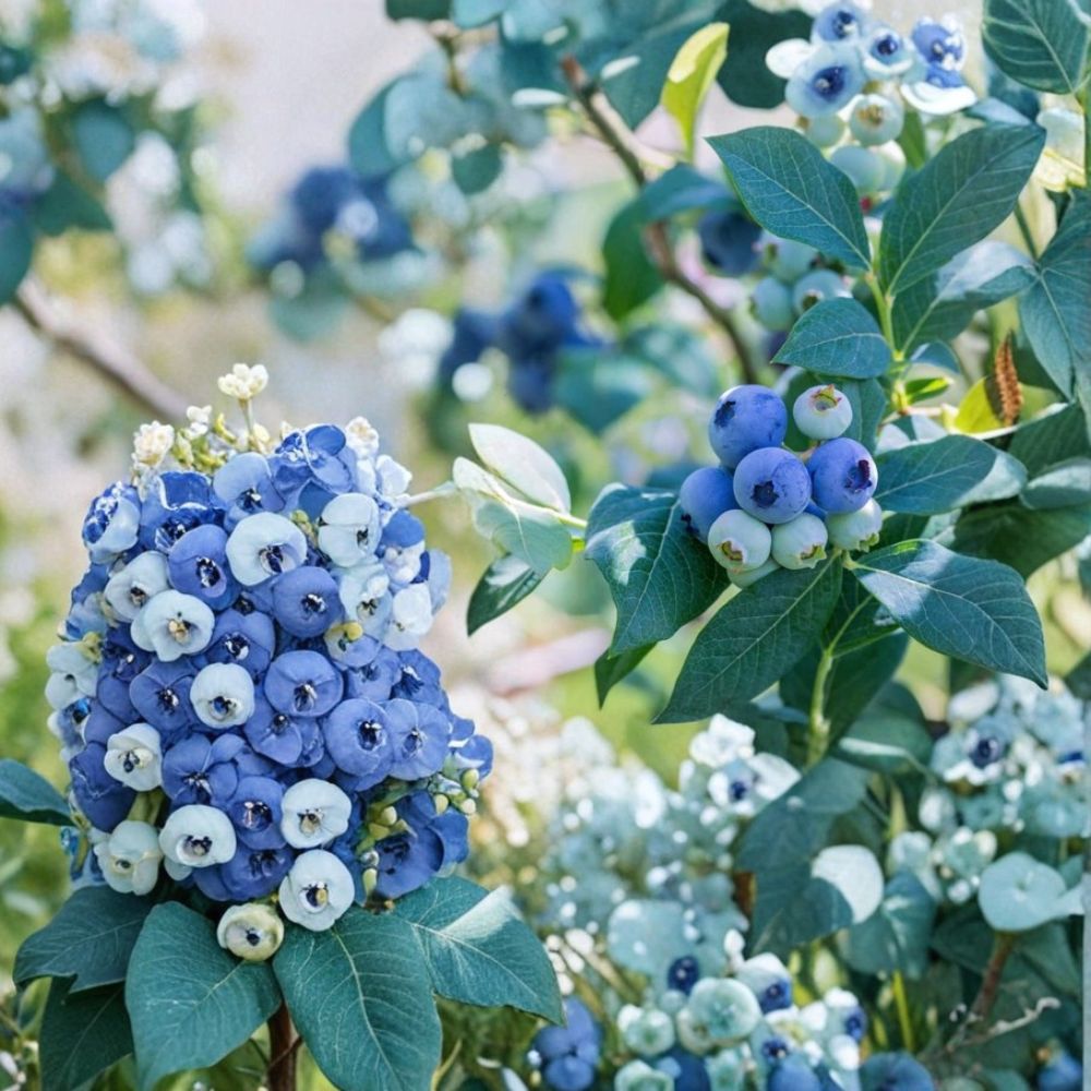 Vernon Blueberry – Vaccinium ashei Live Plant | Very Large Berries | Southern Rabbiteye Blueberry Bush | High Yield Fruit Plant