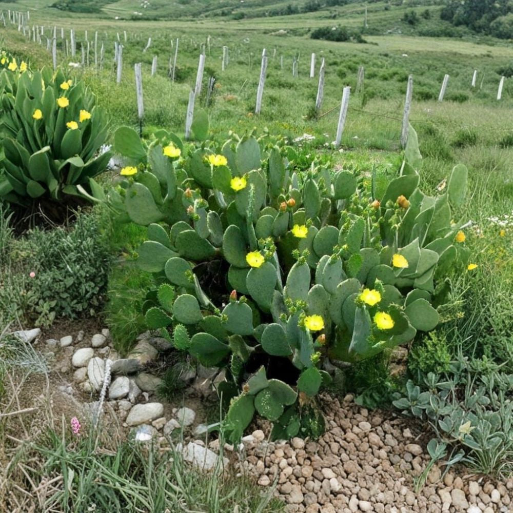 Spineless Prickly Pear – Opuntia cacanapa ‘Ellisiana’ Live Cactus Pads | Fresh Garden Cuttings | Easy to Root  Edible Nopales | Thorn-Reduced Variety | Sun Loving