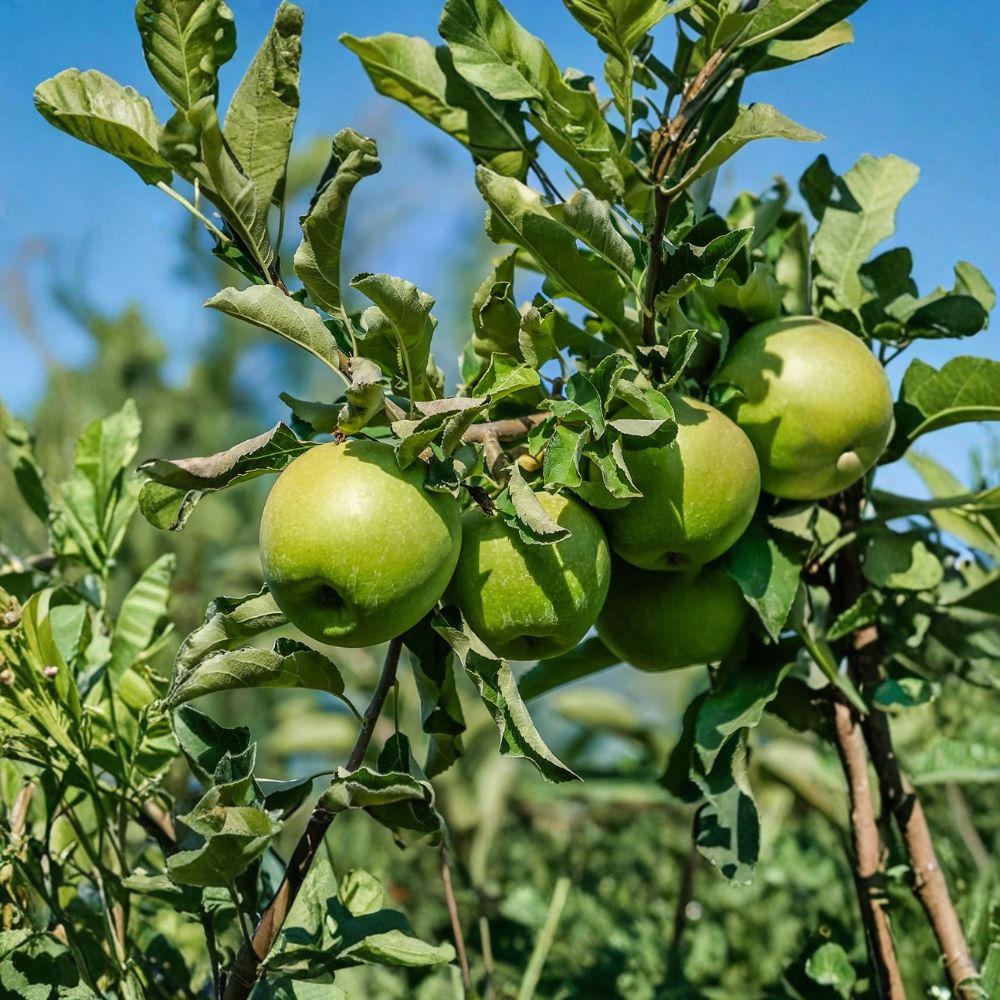 Granny Smith Apple Tree – Bare Root Live Plant | Classic Green Apple Variety | Cold Hardy Fruit Tree | Backyard Orchard Starter