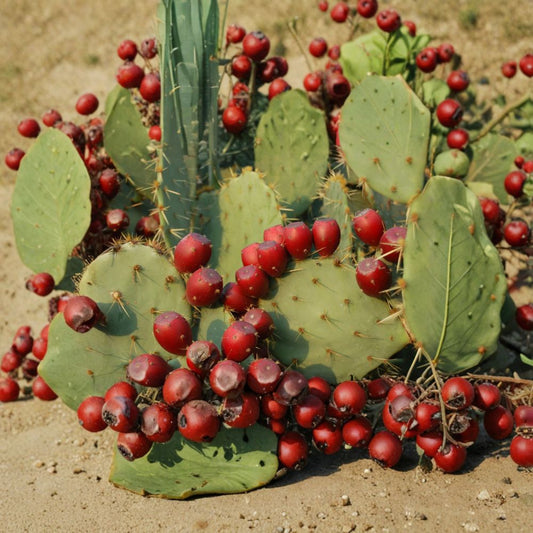 Giant Red Prickly Pear – Opuntia spp. 40 Seeds | Large Red Fruit Variety | FREE Shipping  Edible Desert Cactus | Drought Tolerant | USA Seller