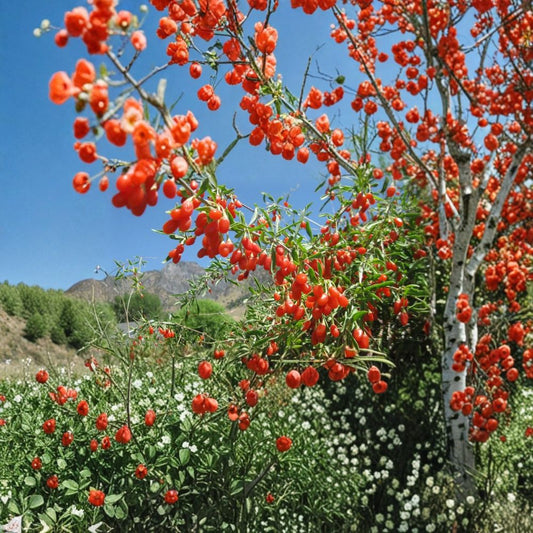 Goji Berry Cuttings – 10 Pack 6–7 Inch | Organic Wolfberry Plant | Superfood Fruit Bush | Easy to Grow