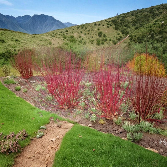 Red Twig Dogwood Cuttings – Cornus sericea Unrooted (25 Pack) | 11 Inch Stems | Red Osier Dogwood | Fast Growing Shrub | Free Shipping USA