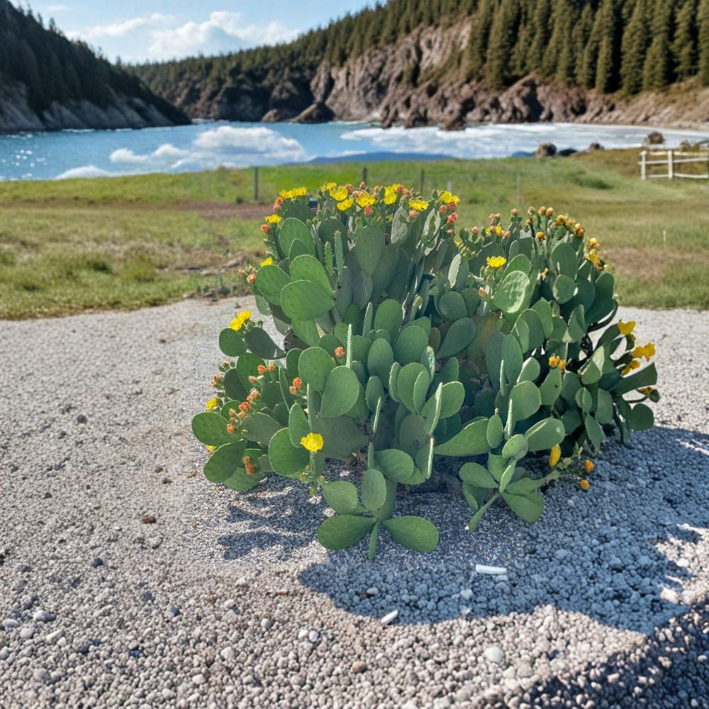 Spineless Prickly Pear – Opuntia cacanapa ‘Ellisiana’ 4 Fresh Unrooted Pads | Winter Hardy | Easy to Grow  Thornless Nopales | Yellow Blooms & Sweet Fruit | Cold Hardy Cactus
